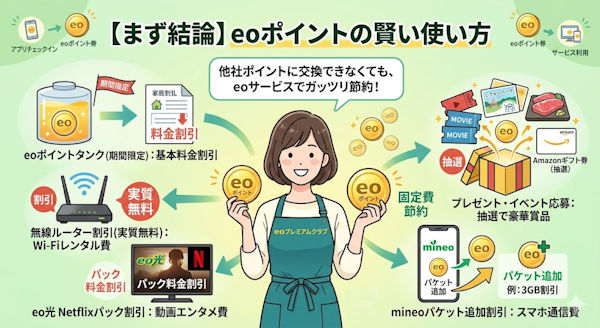 eoポイントの賢い使い道5通り
